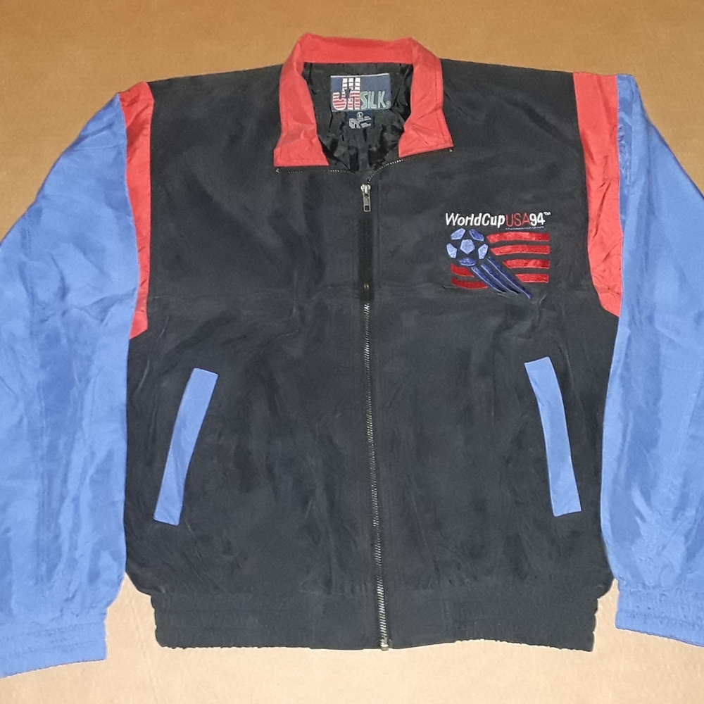 Vintage JH SILK Jacket / Windbreaker WORLD CUP 94 USA - Size Large - NEW & RARE